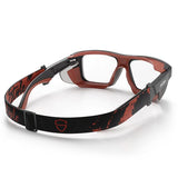 SafeStyle Converts Graphite Red Frame Clear Lens