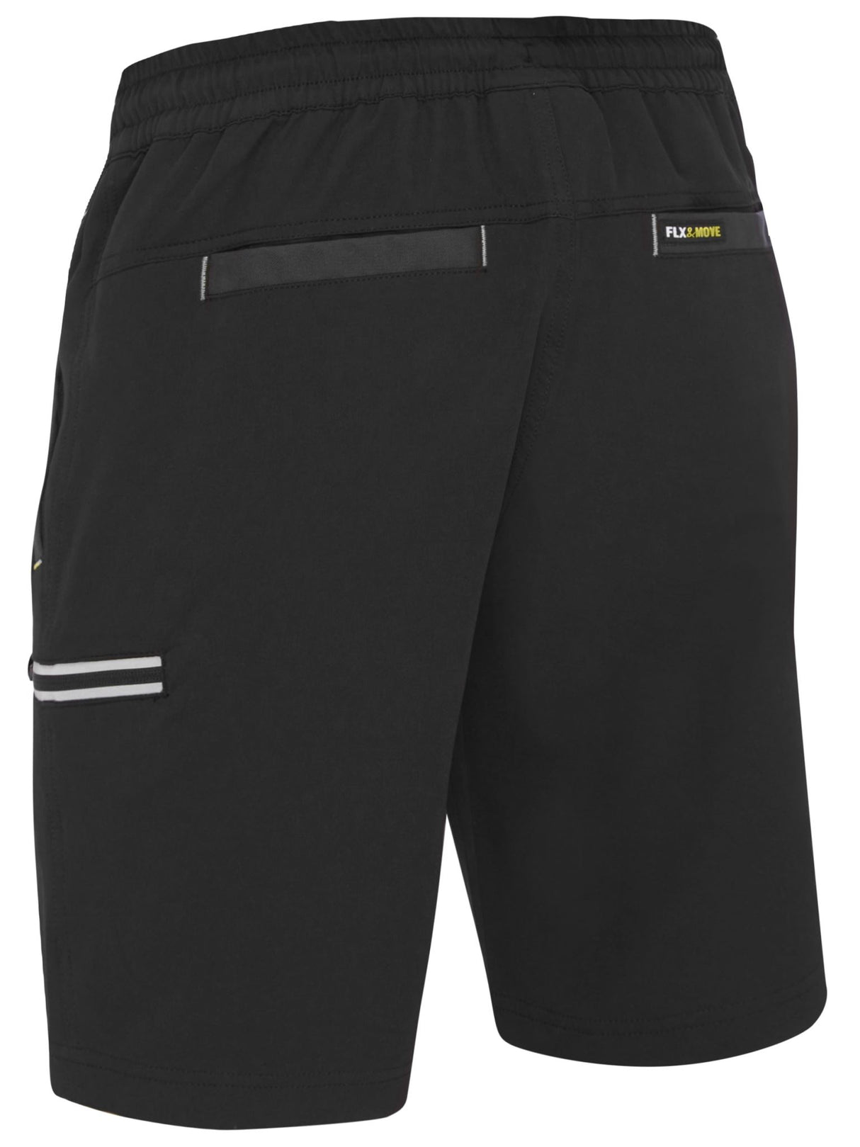 Bisley Flx & Move Elastic Waist Shorts, BSHC1333 - Black - 77