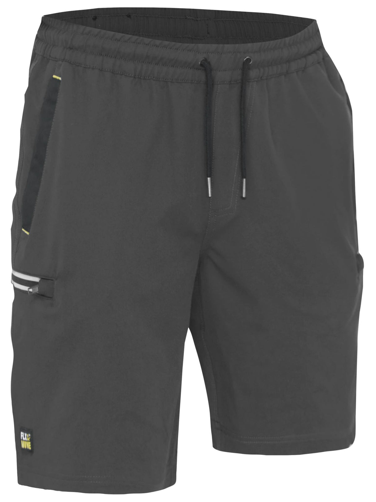Bisley Flx & Move Elastic Waist Shorts, BSHC1333 - Charcoal - 122