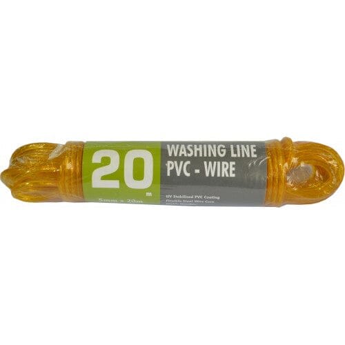 Xcel Coated Clothesline Wire Yellow 20M (Each)
