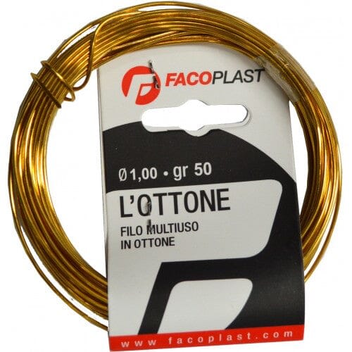 Faco Brass Binding Wire 50G 7M X 1.0MM (Each)