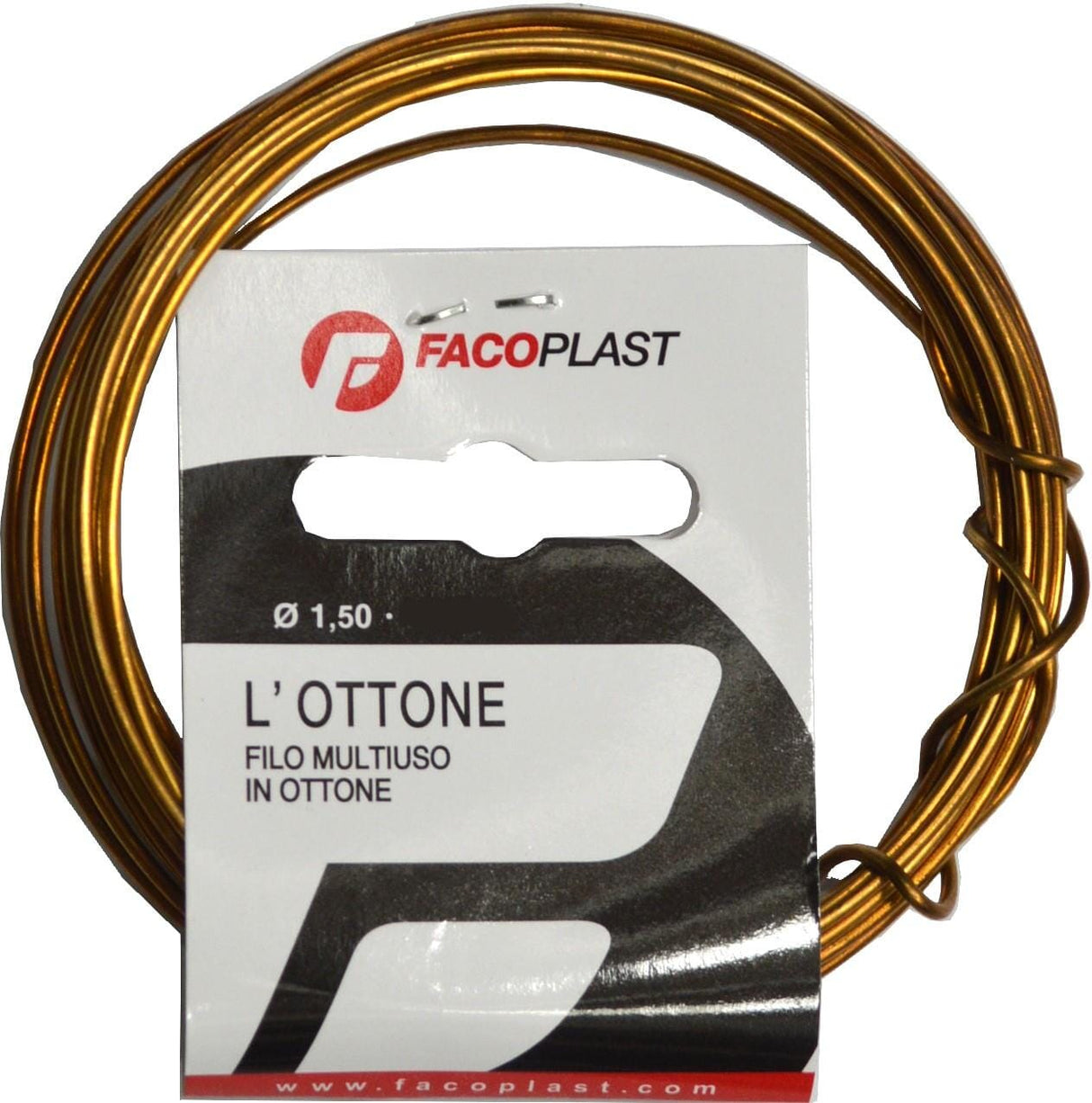 Faco Brass Binding Wire 50G 3M X 1.5MM (Each)