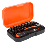 Bahco Socket with Ratchet Bit 1/4" 34 piece (Set)