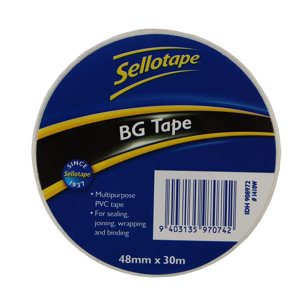 Sellotape 1410W BG Tape White 48mm x 30m 1 (Roll)