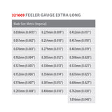 Toledo Feeler Gauge 25 Blade Extra Long