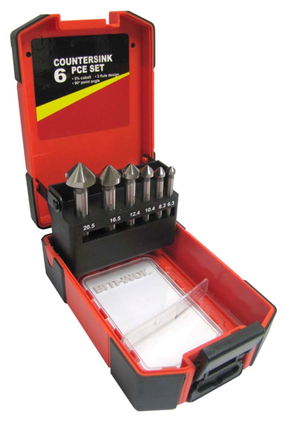 Blu-Mol Countersink Set 90 Deg 6 Piece
