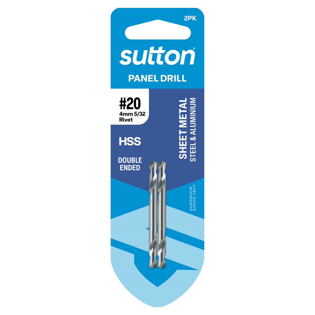 Sutton Double Ended Panel Drill #20 (4.09mm) (Each)