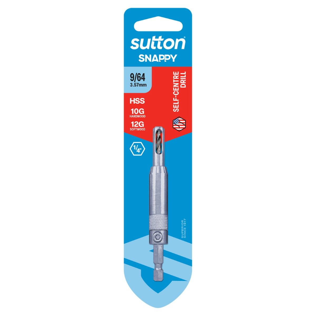 Sutton Snappy Self Centre Drill 9/64in (Each)