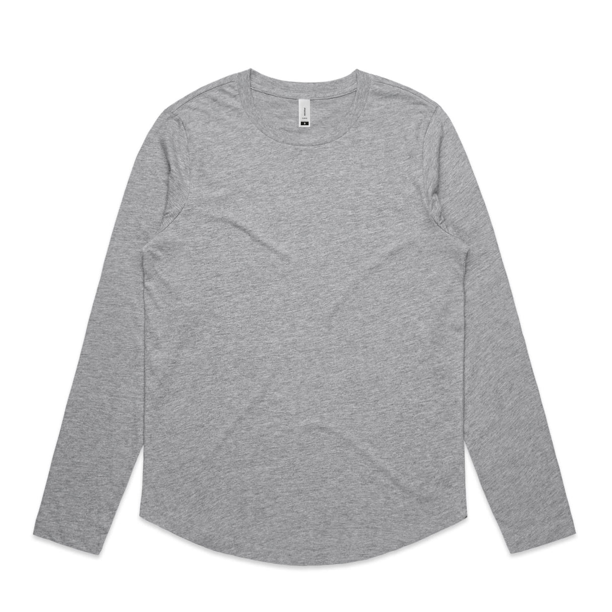 AS Colour, Women's Curve Long Sleeve Tee 4055 - Grey Marle - XS