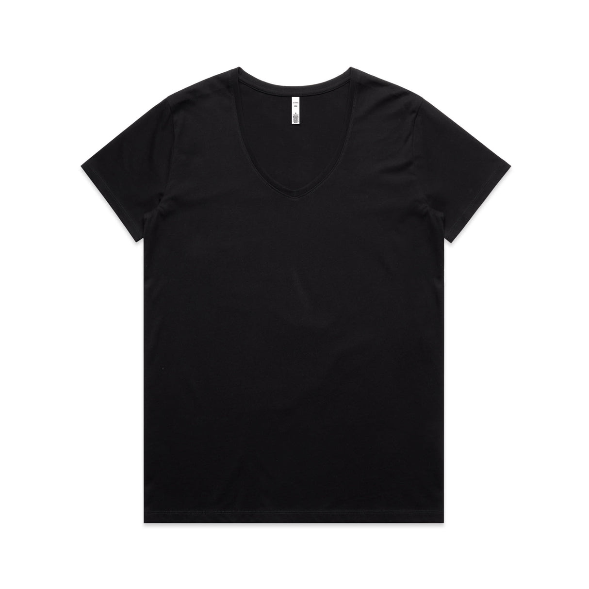 AS Colour, Women's Maple V Neck Tee 4023 - Black - S