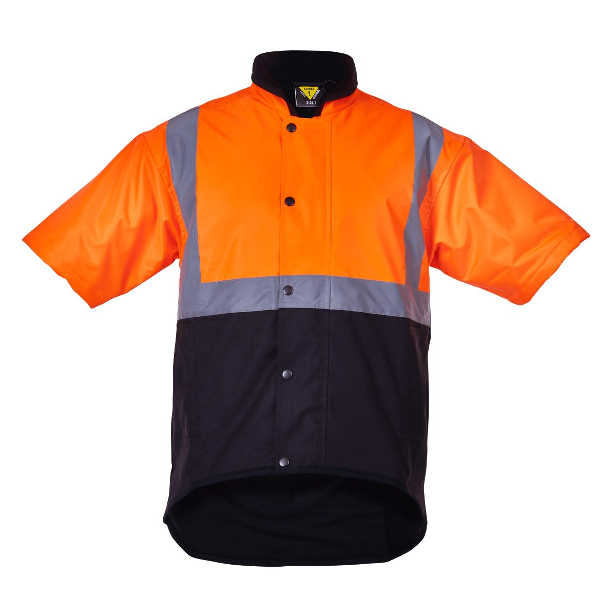 Caution Day/Night Oilskin Vest PCO1350 (Each) - Flu Ora/Brwn - 5XL