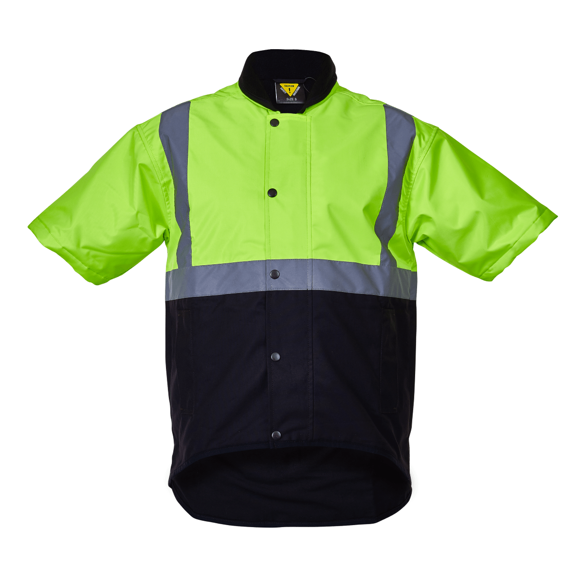 Caution Day/Night Oilskin Vest PCO1350 (Each) - Flu Yel/Brwn - 3XL