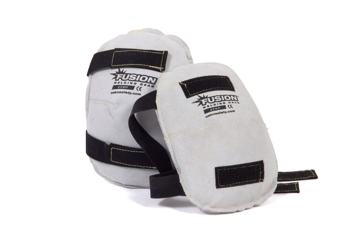 Fusion Welders Kneepads Kevlar Stitched Leather (Pair) - Grey - OSF