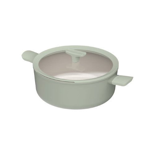Covered Stockpot - Berghoff Balance Sage (28cm)