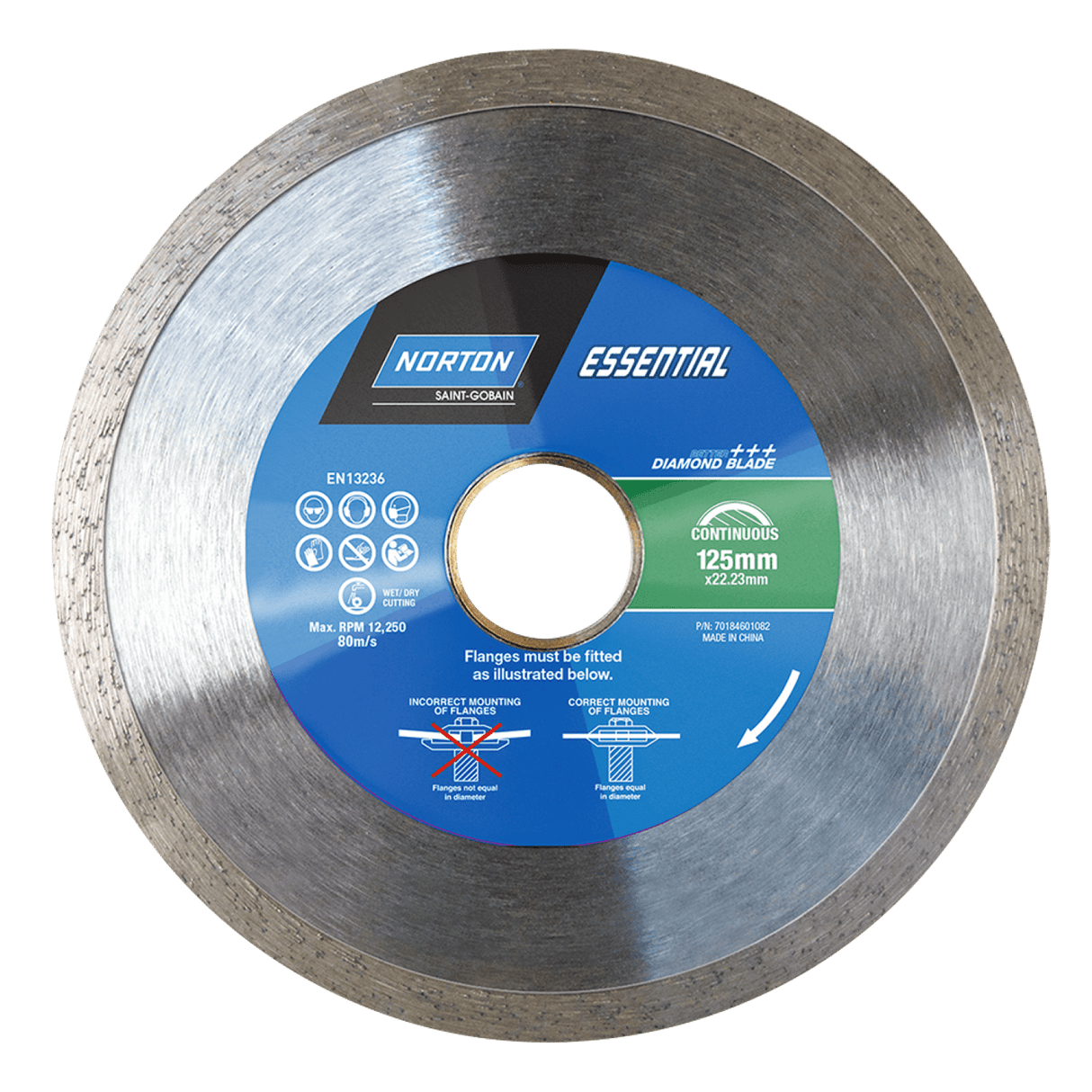 Norton Portable Blade 125x1.8x22.23mm (Each)