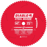 Diablo 72T Ferrous Metals Steel Demon Saw Blade 14"/356mm (Each)