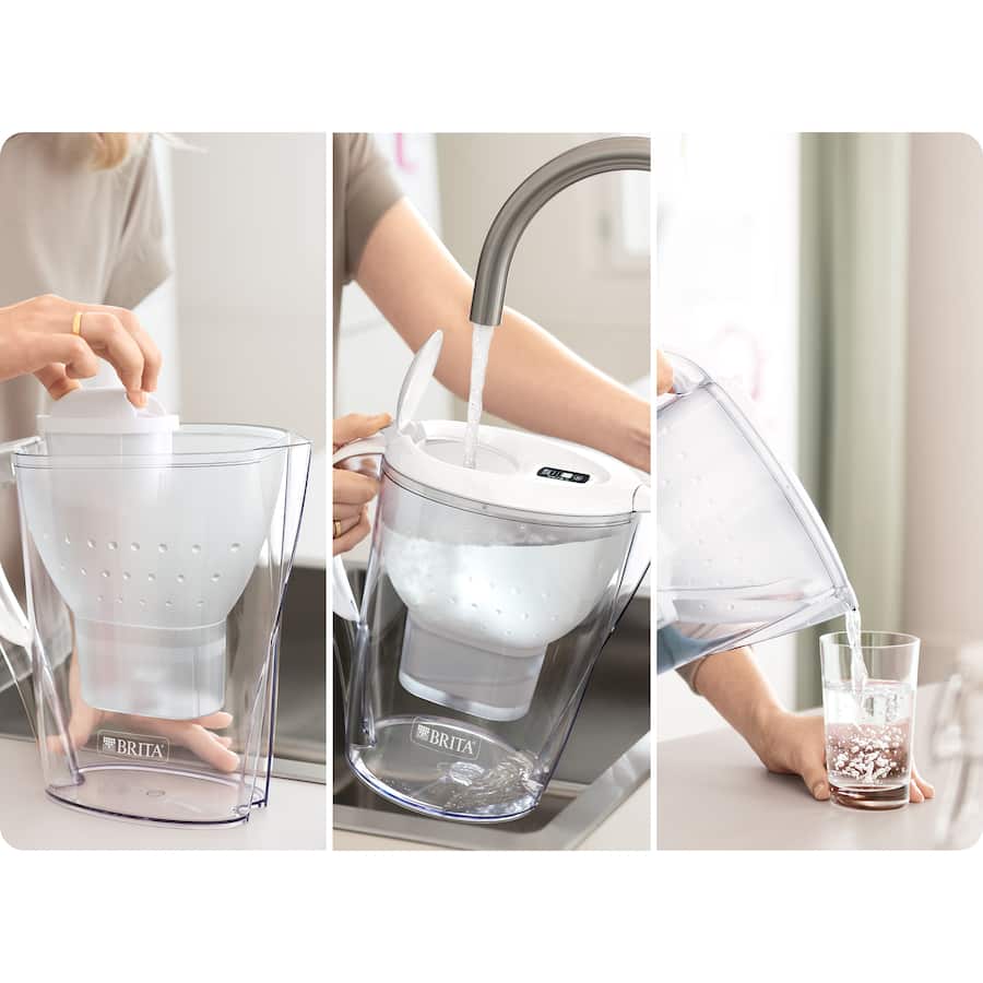 Brita Marella Water Filter Starter Pack Xl White
