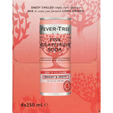 Fever Tree Soda Pink Grapefruit 250ml cans 4pack
