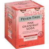 Fever Tree Soda Pink Grapefruit 250ml cans 4pack