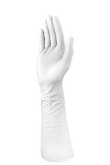 TGC Xtra Long Nitrile Gloves Powder Free Grey 400mm, Large (Pack of 40)
