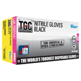 TGC Nitrile Gloves Powder Free Black Small (Pack of 100)