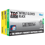 TGC Nitrile Gloves Powder Free Black XL (Pack of 100)