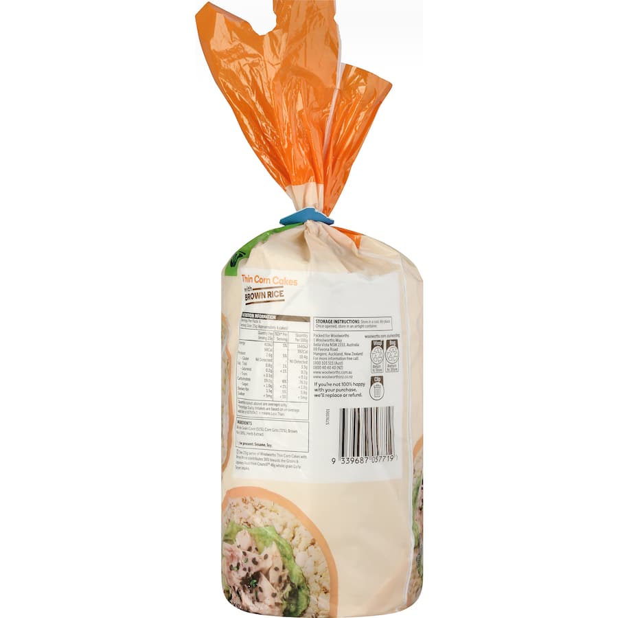 Woolworths Corn & Rice Cakes  150g