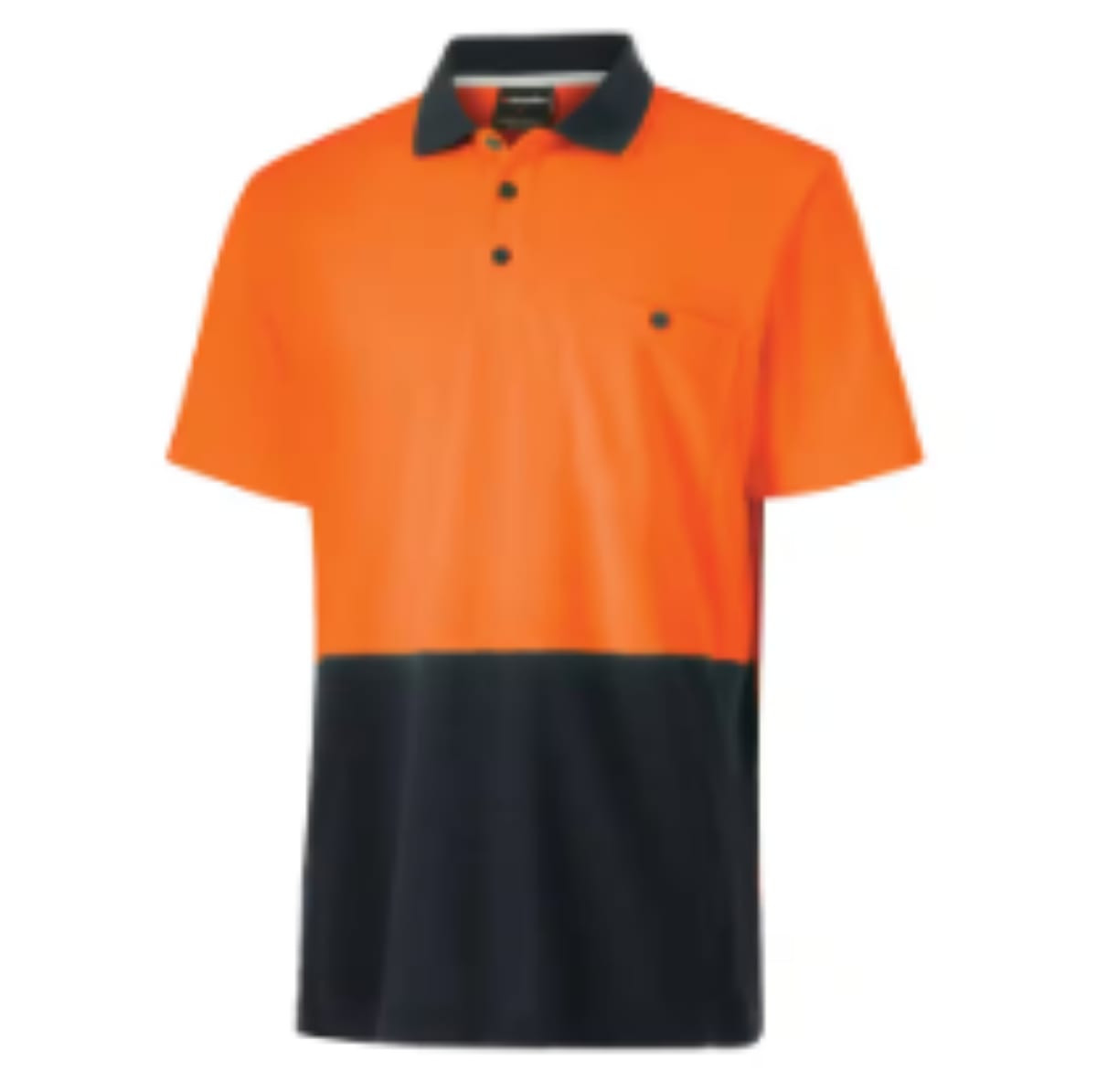 KingGee, Day Only Polo, K54929 (Each) - Orange/Navy