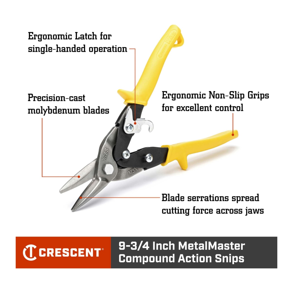 Crescent MetalMaster Compound Straight Cut Snips