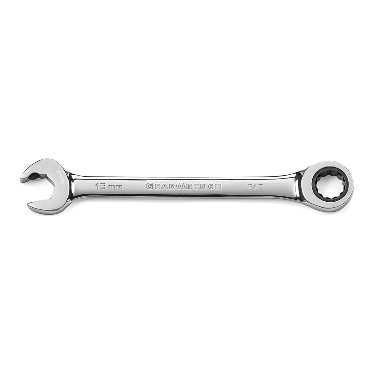 GearWrench 18mm Metric Open End Ratcheting Wrench 3 x 3 x 45mm