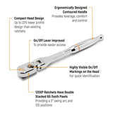 GearWrench 1/2" Drive 120XP Flex Head Ratchet 500 x 68 x 46mm 2