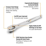 GearWrench 1/2" Drive 120XP XL Teardrop Ratchet 610 x 37 x 18mm