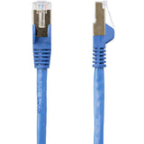 Premium 1m Cat6a Ethernet Cable - Shielded (STP) - 10Gbps, Blue - High-Speed Networking Solution