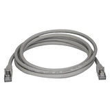 Premium 2m Shielded Cat6a Ethernet Cable - 10Gb STP, Gray - Reliable Network Performance