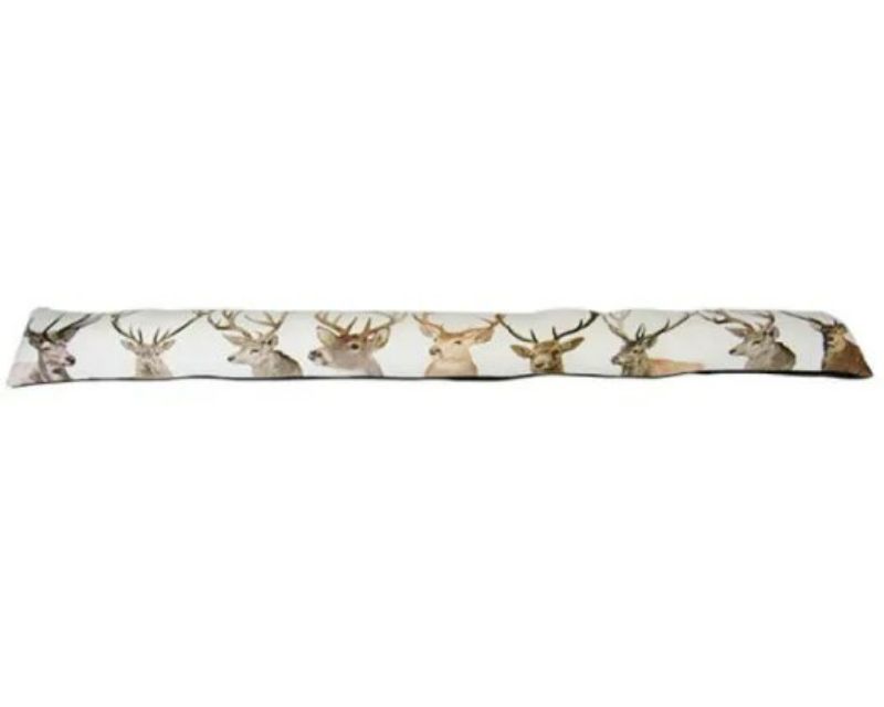 Large stags draught stopper, 89cm, stylishly blocks drafts with a durable design, perfect for winter insulation.