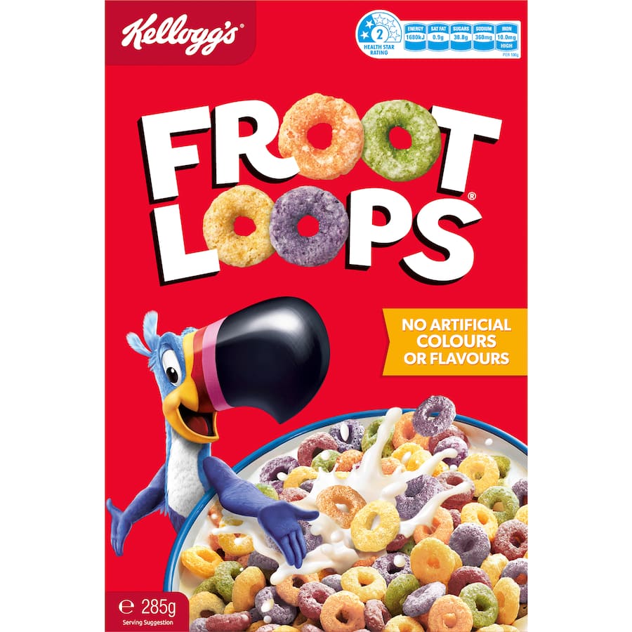 Kellogg's Froot Loops Cereal  285g