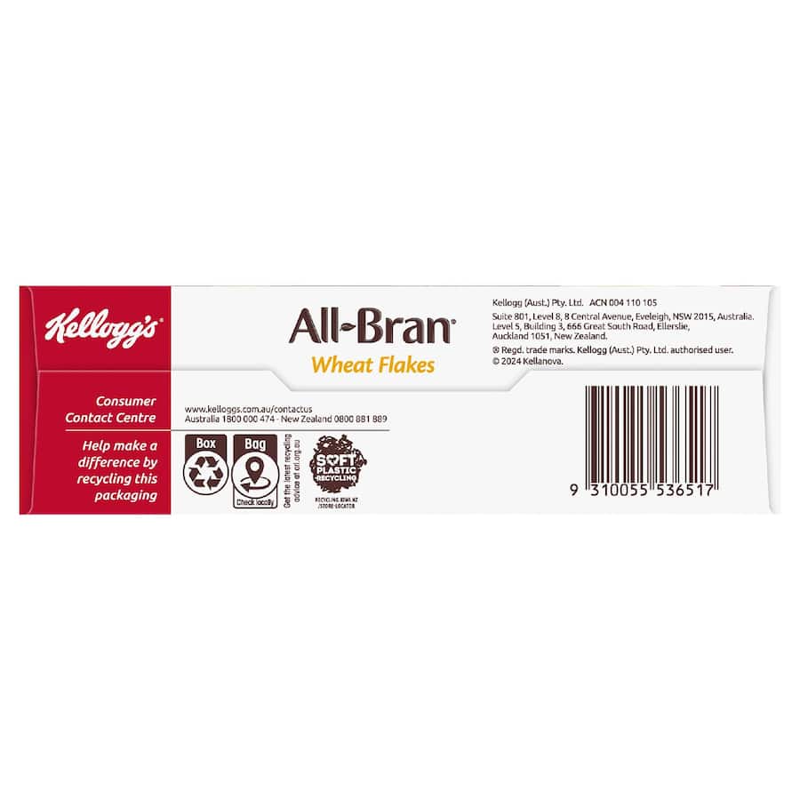 Kellogg's All Bran Cereal Wheat Flakes 330g