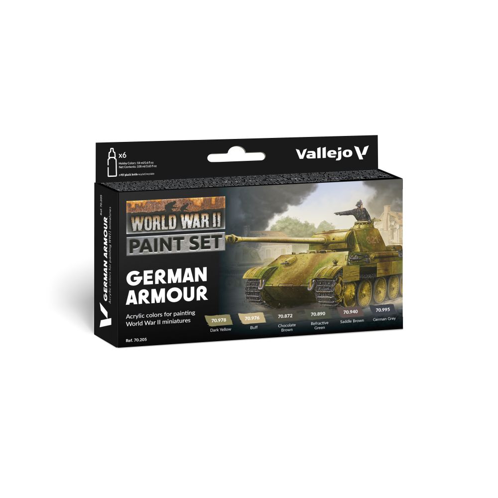 Vallejo - Model Colour - German Armour WWII 6 Colour Set