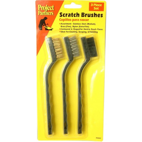 3-Pce Wire Brushes #70307