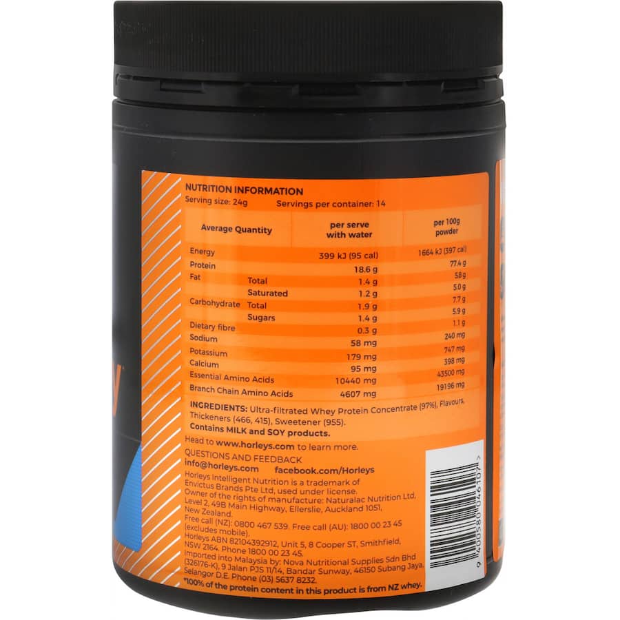 Horleys Nutrition Formula 100% Whey Vanilla 340g
