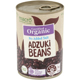 Macro Organic Beans Adsuki No Added Salt Can 420g