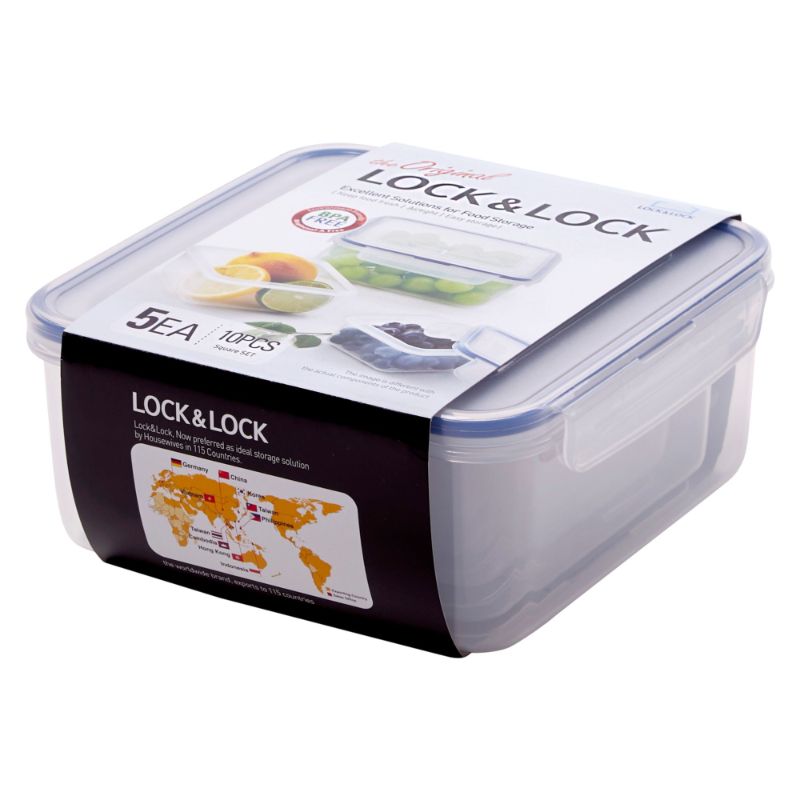 Storage-Set-LocknLock-Classic-Square-Set5