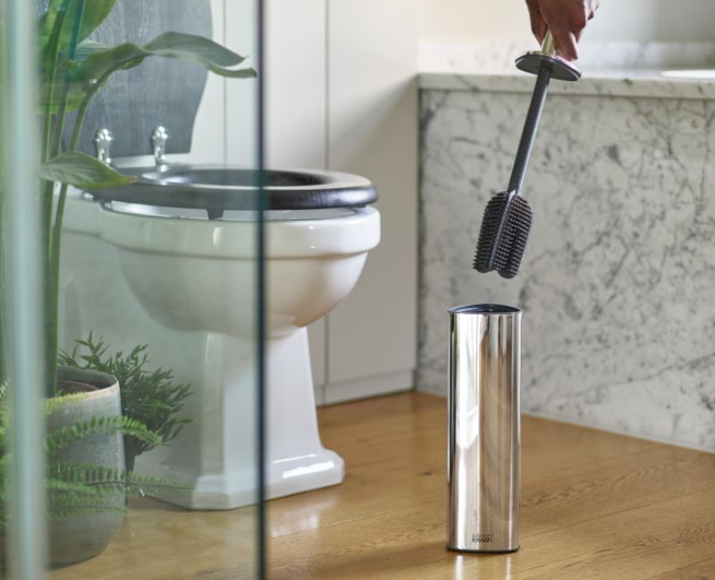 Joseph Joseph Flex 360 Luxe Toilet Brush Stainless Steel