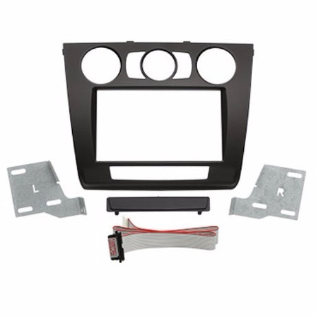 AERPRO Facia Double Din for BMW 1 Series, custom fit for seamless installation of aftermarket head units.