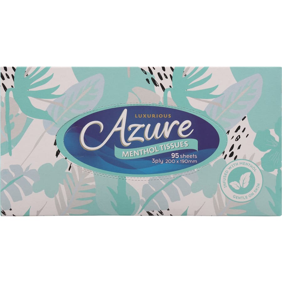 Azure Tissues Facial Menthol 3ply 95pack