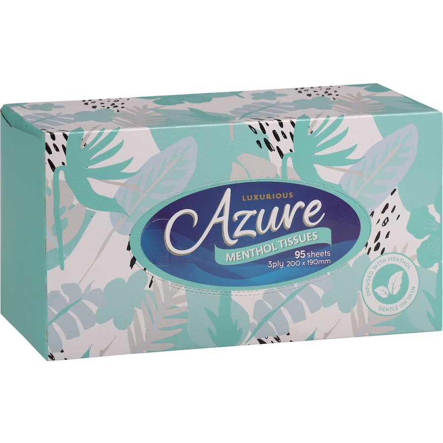 Azure Tissues Facial Menthol 3ply 95pack