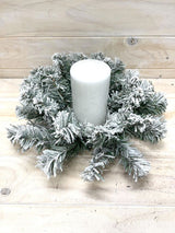 Snow Pine Wreath - 30cm