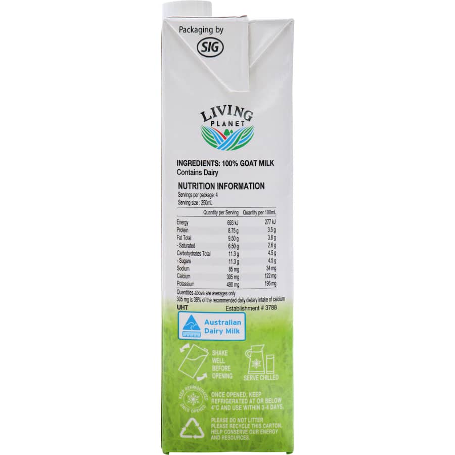 Living Planet Goats Milk  Carton 1L