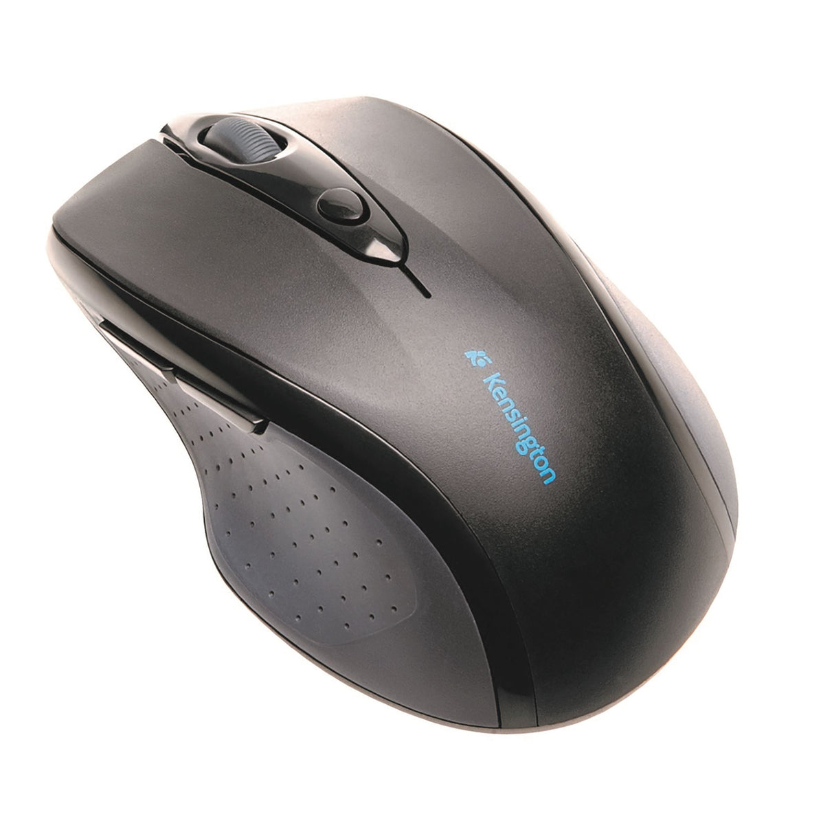 Kensington Pro Fit Wireless Mouse with ergonomic design, 1200 DPI sensor, and easy navigation buttons.