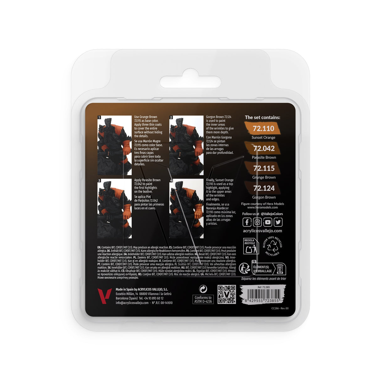 Vallejo - Game Colour - Leather Set